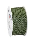 C.E. Pattberg MOSEL Ficelle vert mousse, 25 m de Cordelette Tissée, Largeur 4 mm, Accessoire pour Décoration, Bricolage, Travaux Manuels et Emballage Cadeau