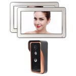 Wireless Doorbell Camera 10in LCD Photo Taking APP Intercom 8 Users AHD 720P New