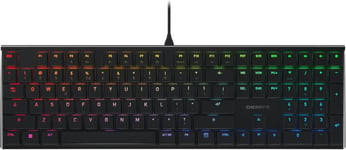 Mx 10.0N Rgb, Clavier De Gaming Mécanique Plat, Disposition Eu (Qwerty), Filaire, Original Mx Low Profile Rgb Speed Switches, Noir