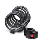 HEAVY DUTY COMBINATION BIKE LOCK EASY BRACKET COIL CODE LOCK BICYCLE SECURITY