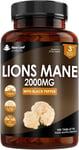 Lions Mane Mushroom Extract Supplement 2000mg - 180 180 count (Pack of 1) 