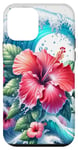 Coque pour iPhone 12 mini Fleurs et hibiscus fleurs de jardinage hibiscus