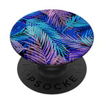 Palm Leaves Pop Mount Socket Banana Tree Pattern PopSockets Grip and Stand for Phones and Tablets