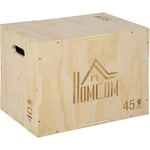 Box jump crossfit - box de pliométrie - boite de saut - 3 hauteurs 40/45/60H cm - charge max. 120 Kg - bois de hêtre