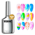 Vishine Blooming Gel 16ml UV LED Soak Off Nail Art Polish for Spreading Effect Marble Nail Polish Gel Paint Nail Designs for DIY Flower Watercolor Magic Manicure Salon Home DIY