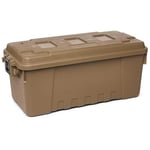 Plano Malle de Rangement Militaire résistante Medium Desert Tan, Organisateur de Coffre robuste, Empilable, Durable, Coffre de l'armée, Coffre de rangement extérieur Chasse ou stockage à domicile