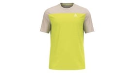 T shirt vtt odlo x alp linencool beige vert