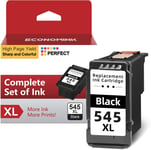 Cartouche 545 Pg 545 Xl Cartouches D'Encre Remanufacturées Pour Canon 545 Xl Noir, Cartouche 545 Pour Canon Pixma Ts3150, Ts3350, Ts4550, Mx495, Mg2555S, Mg2450 Imprimante (1-Pack)[DYJ070863]