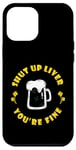 Coque pour iPhone 12 Pro Max Boire de la bière Saint Patrick's Shut Up Foie