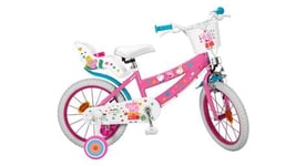 Velo 16 pouces peppa pig 5 7 ans stabilisateur