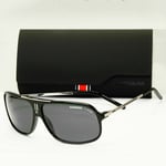 Carrera Polarized Sunglasses Black Smoke Pilot Mens Designer COOL CSARA Sport