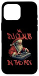 Coque pour iPhone 16 Pro Max DJ Santa Claus Spinning Christmas Beats Funny House Music