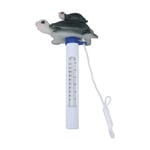 Pwshymi thermomètre flottant Thermomètre de piscine flottant étanche en forme de tortue d'eau, thermomètre de jardin barometre