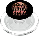 Sunset Chasers Golden Hour Photographie Scénique Coucher de Soleil Vues PopSockets PopGrip pour MagSafe