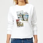 Sweat Femme La Reine des Neiges - Polaroid Olaf - Blanc - XS - Blanc