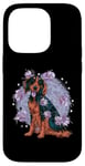 iPhone 14 Pro Cute Irish Setter dog with flowers Case