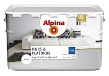 PEINTURE MURS PLAFONDS BLANC MAT ALPINA 2.5L = 25 M² sans odeurs sans projection