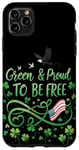 Coque pour iPhone 11 Pro Max Vert et fier d'être libre - La fierté libérale de la Saint-Patrick