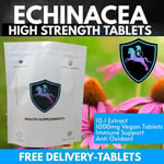 Echinacea 1,000 mg 120 Tablets 10:1  High Strength Extract Anti Oxidant Cold Flu