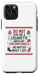 iPhone 11 Pro Funny Christmas Holiday Quitting Bad Habits Design Case