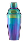 Premier Housewares Cocktail Shaker, Rainbow, 0.55 litres, Acier Inoxydable, Multi/colorées, 8 x 8 x 21 cm