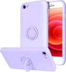 Étui De Type Original Avec Anneau Compatible Avec L'iphone 7 Plus Et L'iphone 8 Plus Silicone Tpu De Qualité Avec Aimant Résistant Dans Les Couleurs Noir Rose Violet Et Bleu Vert.