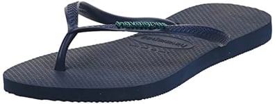 Havaianas Women's Flip Flops, Navy Blue, 2 UK