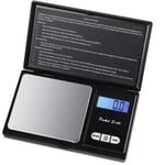 HIGHKAS Jewelry Electronic Scale Mini Portable Jewelry Scale 500G 0 01G Precision Digital Scales Balance Weight Gram LCD Pocket Weighting Electronic Scales-_200G_0.01G 1125 (Color : 500g 0.01g)