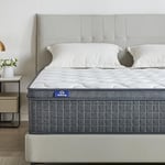 SuiLong Matelas 140x190 cm H3 H4 Épaisseur 26 cm,Matelas à Ressorts Ensachés Mousse Mémoire de Forme, Matelas 2 Personne 7 Zone Orthopédique Parfait Soutien- Matelas de Lit d'Adulte et d'enfant