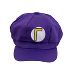 Super Mario Bros Luigi Hat Letter Printed Cosplay Costume Newsboy Cap Adult Baseball Caps Waluigi Wario Odyssey Cap Purple