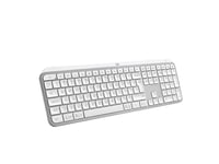 Logitech® | Mx Keys S - Tastatur - Bagbelyst - Bluetooth, 2,4 Ghz - Nordisk Layout - Pale Grey