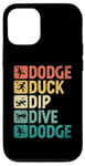 Coque pour iPhone 12/12 Pro Dodge Duck Dip Dive Dodge Dodgeball Jeu de handball