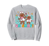 Oh, snap doctor & nurse Christmas nurses ugly Xmas sweater Sweatshirt