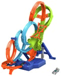 Hot Wheels 4-Loop Crash-Out Toy Car Track Set