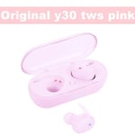 Y30 TWS Écouteurs Bluetooth Écouteurs Casque sans fil Touch Control Sports Écouteurs Microphone Musique Casque pour xiaomi huawei-Y30 - rose