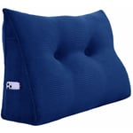 Vercart - Coussin de Lecture Compensé, Triangulaire Coussin à Coins, Gros Coussin Canapé, Traversin Tête de lit Support Arrière, Oreiller Cervical