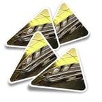 4x Triangle Stickers - Classic American Car Vintage Vehicle #8652