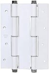 Amig - Charnière Double Action | Système Universel à 2 Lames | Fermeture Automatique | Aluminium Résistant à la Corrosion | Charnière Décoratif, Or, 180 x 133 x 4 mm