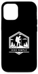 Coque pour iPhone 14 Hike Simple - Amateur de randonnée minimaliste