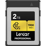 Lexar Professional CFexpress (Type B) Gold 1900MB/s, 2TB muistikortti