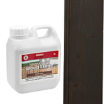 Sensio Home Dark Oak Wood Stain Big Value 1L Size Water Based Non Toxic Environmentally Friendly Wood Dye Indoor and Outdoor Furniture Wood Timber Skirting Doors Fence