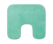 Gözze - Tapis de Bain Antidérapant Premium avec découpe, RIO, 100% microfibres, Idéal comme tapis de WC pour toilettes au sol, 50 x 45 cm - Menthe