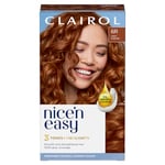 Clairol Nice'n Easy Crème, Natural Looking Oil Infused Permanent Hair Dye, 6R Light Auburn, Packaging May Vary