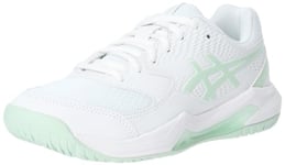 ASICS Femme Gel-Dedicate 8 Sneaker, Blanc pâle, 35.5 EU