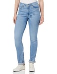 Levi's Women's 724 High Rise Straight Jeans, Light Indigo Worn in, 23W / 28L