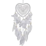 White Heart Dream Catcher