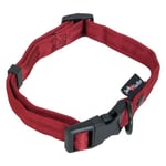 JACK AND VANILLA, Collier pour Chien, Modèle Comfort Tube Nylon, Couleur Rouge, Taille 12 mm x 23-36 cm