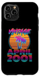 Coque pour iPhone 11 Pro 24 Years Old Retro Vintage Funny April 2001 24th Birthday