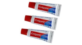 Mini tubes de dentifrice colgate  lot de 3 tubes