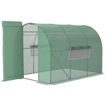 Walk-in Garden Polytunnel Greenhouse Galvanised Steel with Door